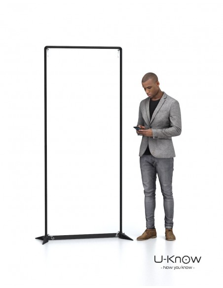 AEROSTAND 085 / Stand Noir HD 85 x 200 cm-PLV-Alchimistes