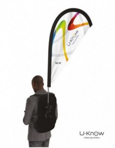 TREK FLAG / Drapeau sur Sac...