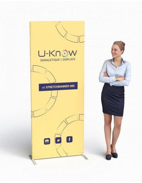 STRETCH BANNER 085 / Stand éco HD 85 X 200 CM-PLV-Alchimistes