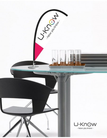 SET TABLE FLAG / Oriflamme de Bureau-PLV-Alchimistes