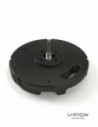 MATP27 NOIR Mono / Socle PVC béton 10 Kg avec axe de rotat°