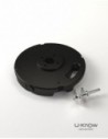 MATP27 NOIR Mono / Socle PVC béton 10 Kg avec axe de rotat°