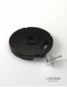 MATP27 NOIR Mono / Socle PVC béton 10 Kg avec axe de rotat°