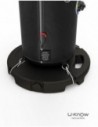 MATP31 NOIR Mono / Socle PVC béton 10 Kg sans axe de rotat°