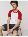 Catcher Short Sleeve T-Shirt Manches Contrastées Unisexe