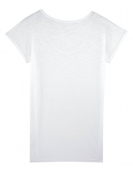 Stella Invents Slub T-shirt Col V Femme-Femmes-Alchimistes