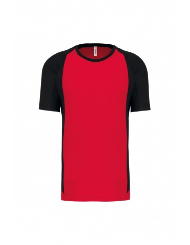 T-shirt de sport bicolore manches courtes unisexe - PA467-Accueil-Alchimistes