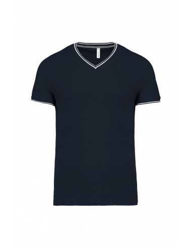 T-shirt maille piquée col V homme - K374-Accueil-Alchimistes