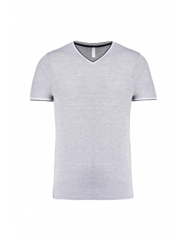 T-shirt maille piquée col V homme - K374-Accueil-Alchimistes