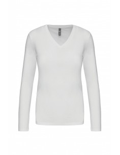 T-shirt col V manches...