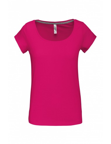 T-shirt col bateau manches courtes femme - K384-Accueil-Alchimistes