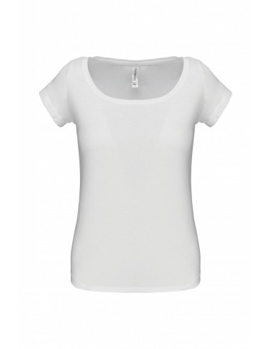 T-shirt col bateau manches courtes femme - K384-Accueil-Alchimistes