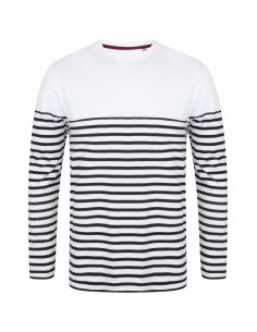 T-shirt breton à manches...