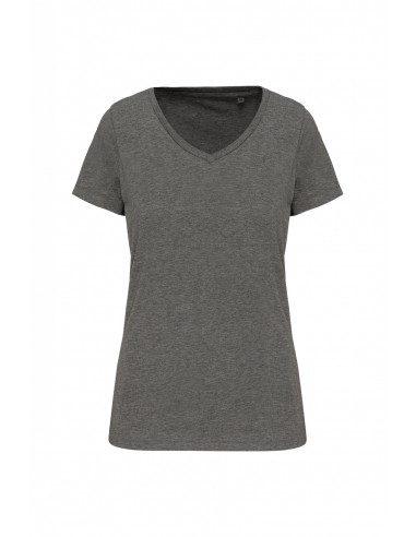 T-shirt Supima® col V manches courtes femme - K3003-Accueil-Alchimistes