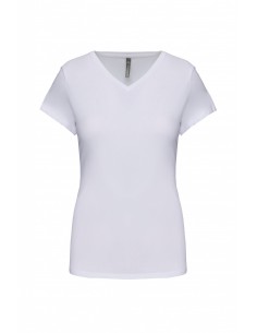 T-shirt col V manches...