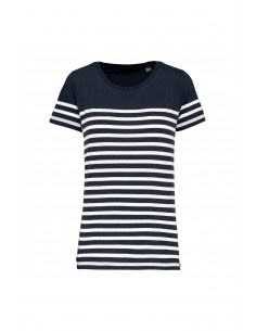 T-shirt marin col rond Bio...