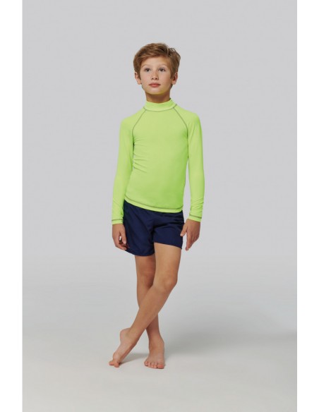 T-shirt technique à manches longues avec protection anti-UV enfant - PA4018-Accueil-Alchimistes