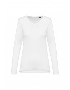 T-shirt Supima® col V...