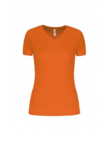 T-shirt de sport manches courtes col v femme - PA477-Accueil-Alchimistes