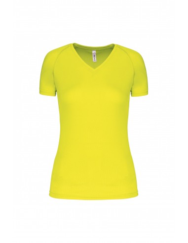 T-shirt de sport manches courtes col v femme - PA477-Accueil-Alchimistes