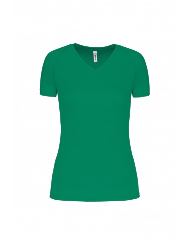 T-shirt de sport manches courtes col v femme - PA477-Accueil-Alchimistes