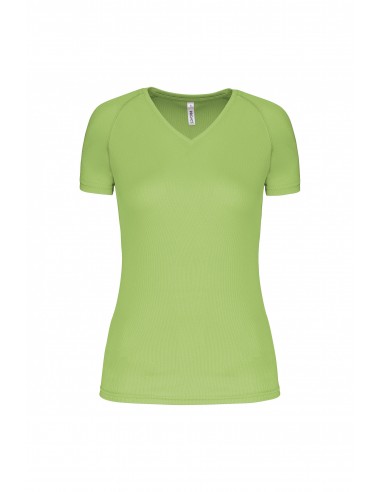 T-shirt de sport manches courtes col v femme - PA477-Accueil-Alchimistes