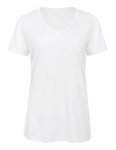 T-shirt Triblend col V...