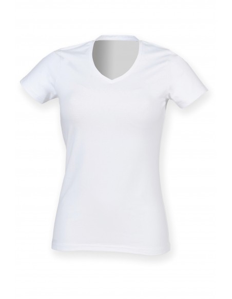 T-SHIRT FEMME COL V FEEL GOOD - SK122-Accueil-Alchimistes