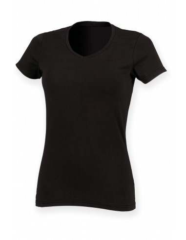 T-SHIRT FEMME COL V FEEL GOOD - SK122-Accueil-Alchimistes