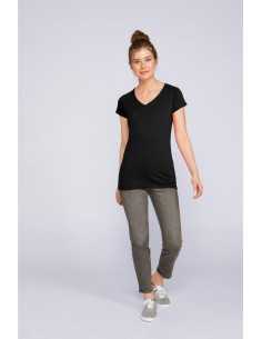 T-SHIRT FEMME COL V...