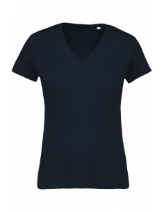 T-shirt coton Bio col V...