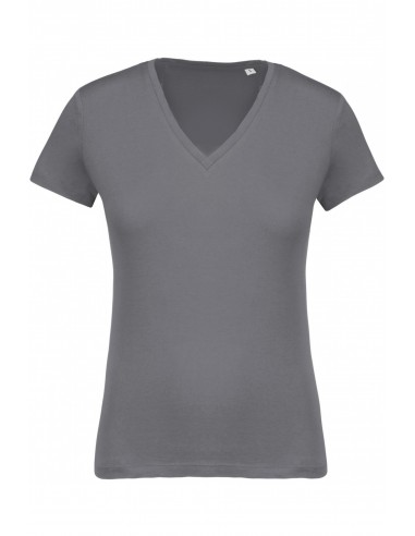 T-shirt coton Bio col V femme - K396-Accueil-Alchimistes