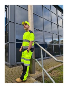 T-shirt bicolore Hi-vis -...