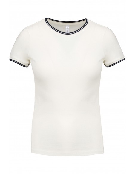 T-shirt maille piquée col rond femme - K393-Accueil-Alchimistes