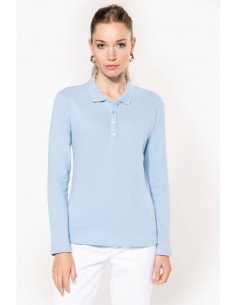 Polo piqué manches longues...