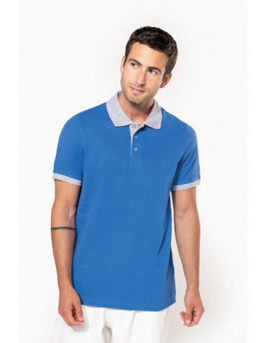 Polo piqué bicolore homme - K258-Accueil-Alchimistes