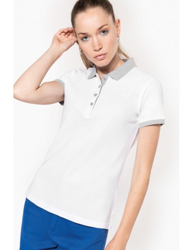 Polo piqué bicolore femme - K259-Accueil-Alchimistes