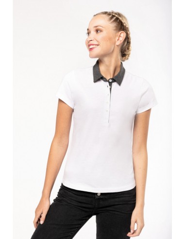 Polo jersey bicolore femme - K261-Accueil-Alchimistes