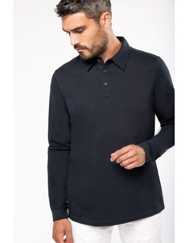 Polo jersey manches longues homme - K264-Accueil-Alchimistes