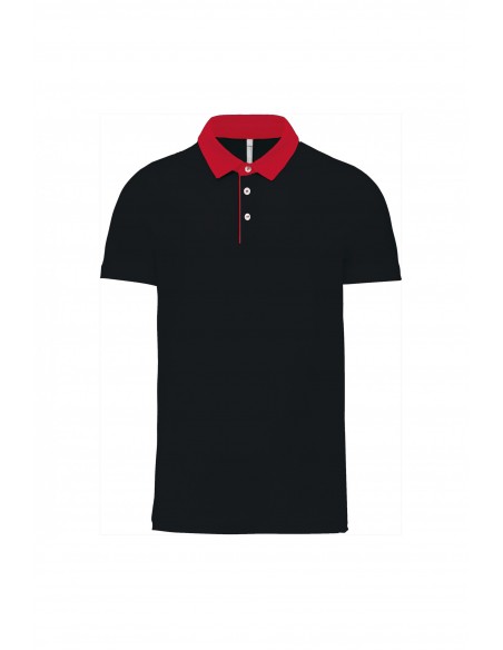 Polo jersey bicolore homme - K260-Accueil-Alchimistes