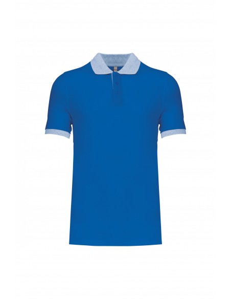 Polo piqué bicolore homme - K258-Accueil-Alchimistes