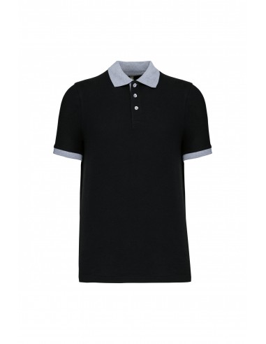 Polo piqué bicolore homme - K258-Accueil-Alchimistes