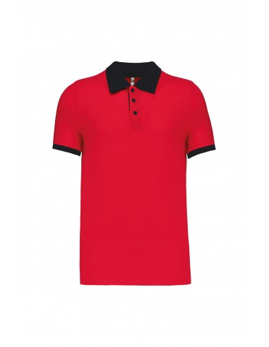 Polo piqué bicolore homme - K258-Accueil-Alchimistes