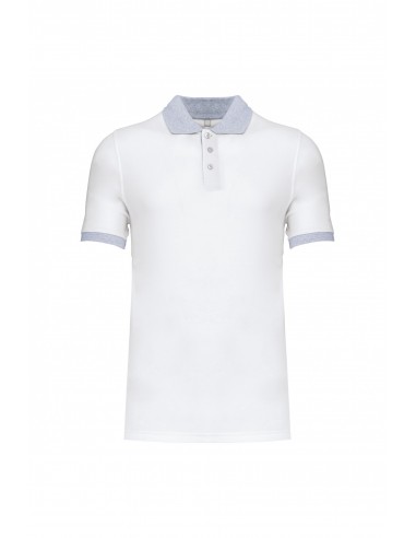 Polo piqué bicolore homme - K258-Accueil-Alchimistes