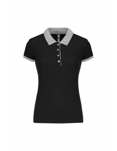 Polo piqué bicolore femme - K259-Accueil-Alchimistes