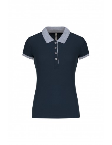 Polo piqué bicolore femme - K259-Accueil-Alchimistes