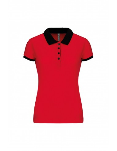 Polo piqué bicolore femme - K259-Accueil-Alchimistes