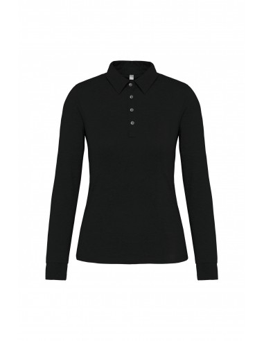 Polo jersey manches longues femme - K265-Accueil-Alchimistes