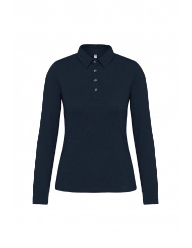 Polo jersey manches longues femme - K265-Accueil-Alchimistes