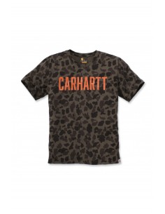 T-shirt logo Camo block -...